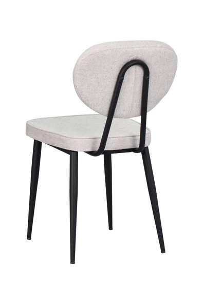 Vilinze Deniz Siyah Ayak Metal Sandalye - 3