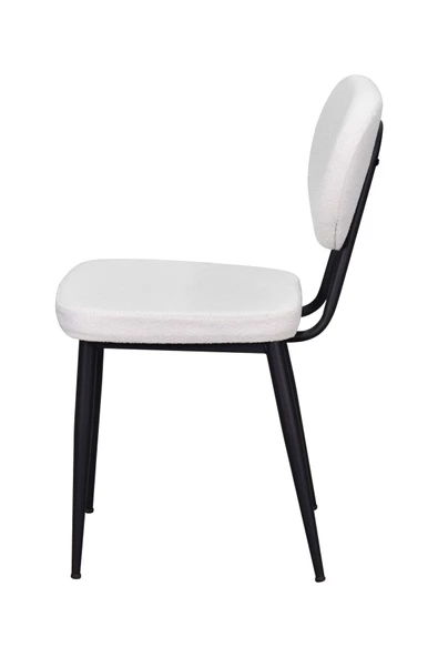 Vilinze Deniz Siyah Ayak Metal Teddy Sandalye - 2