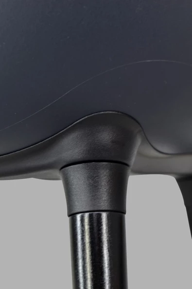 Vilinze Eames Siyah Ahşap Ayak Plastik Füme Sandalye - 5