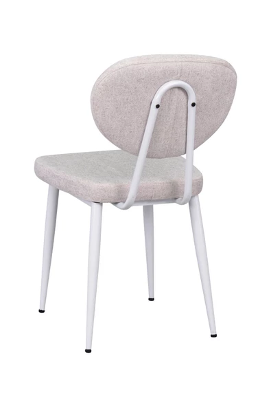 Vilinze Deniz Beyaz Ayak Metal Sandalye - 3