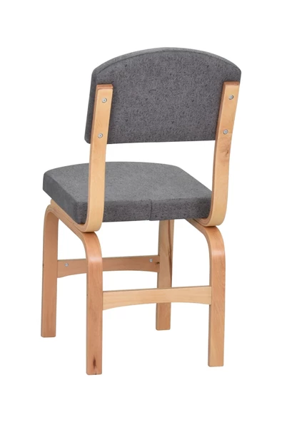 Vilinze Ege Naturel Ayak Ahşap Sandalye - 3