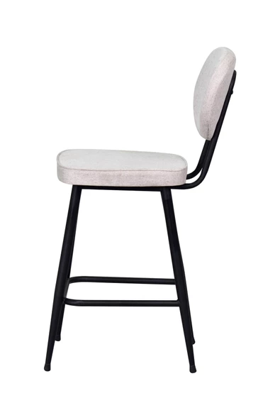 Vilinze Barsama Siyah Metal Mutfak Bar Sandalyesi - 2