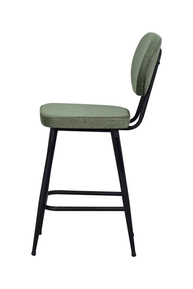 Vilinze Barsama Siyah Metal Mutfak Bar Sandalyesi - 2