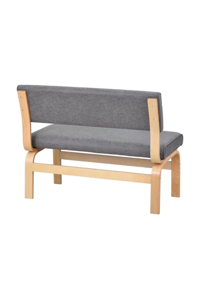 Vilinze Ege Ahşap Ayak Sırtlı Bank - 2