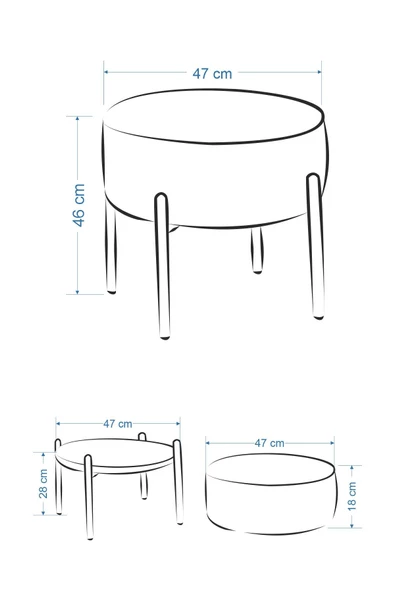 Vilinze Otto T1 21 Fonksiyonel Sehpalı Luka Puf - 5