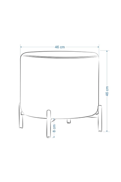 Vilinze Pony Çok Amaçlı Dekoratif Puf - 3