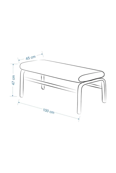 Vilinze Ege Ahşap Ayak Bank - 3