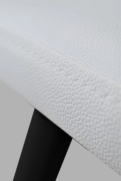 Vilinze Eames Ahşap Ayak Deri Mutfak Masası Bankı - 3