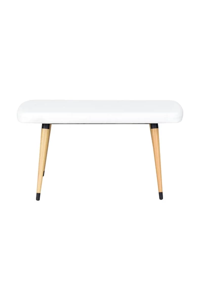 Vilinze Eames Ahşap Ayak Deri Mutfak Masası Bankı - 2