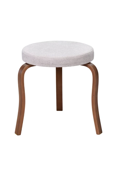 Vilinze Ege Kestane Ahşap Ayak Istiflenebilir Mutfak-Balkon Taburesi (2 Adet) - 2