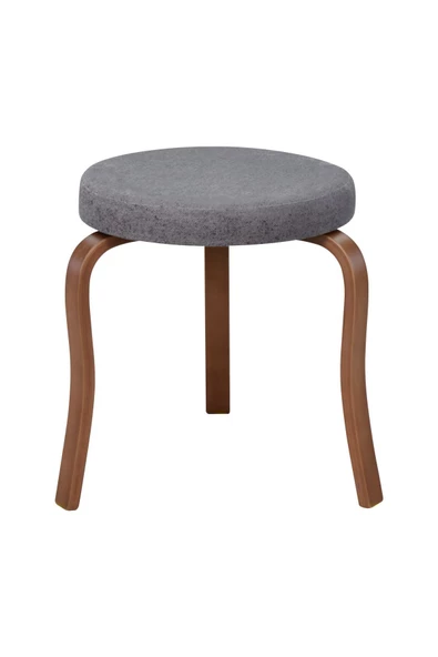 Vilinze Ege Kestane Ahşap Ayak Istiflenebilir Mutfak-Balkon Taburesi (4 Adet) - 2