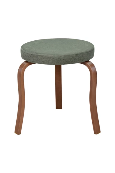 Vilinze Ege Kestane Ahşap Ayak İstiflenebilir Mutfak-Balkon Taburesi (4 Adet) - 2