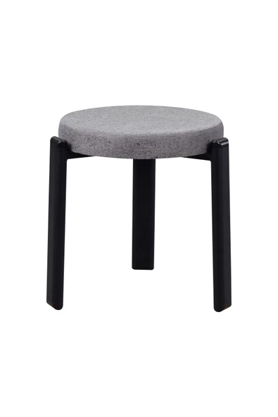 Vilinze Teras Siyah Metal Ayak İstiflenebilir Mutfak-Balkon Taburesi (6 Adet) - Resim 2