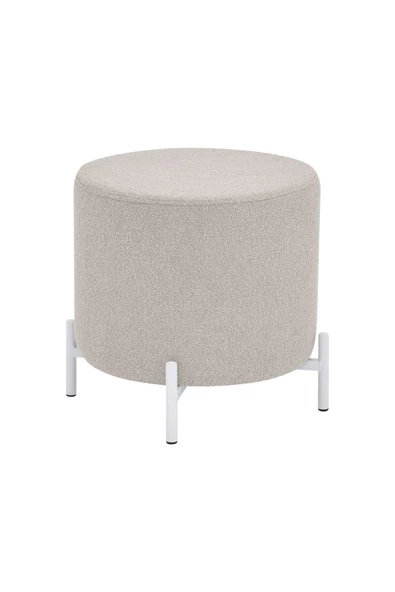 Vilinze Çok Amaçlı Metal C Sehpa Teddy Puf Seti - 3