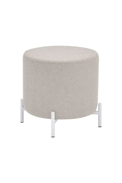 Vilinze Çok Amaçlı Metal C Sehpa Teddy Puf Seti - 4