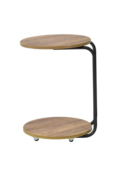 Vilinze Emr Tekerlekli Yuvarlak C Sehpa - 3