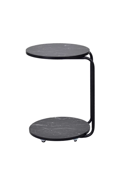 Vilinze Emr Tekerlekli Yuvarlak C Sehpa - 3