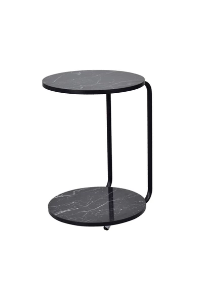 Vilinze Emr Tekerlekli Yuvarlak C Sehpa - 2