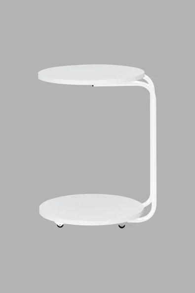 Vilinze Emr Tekerlekli Yuvarlak C Sehpa - 3