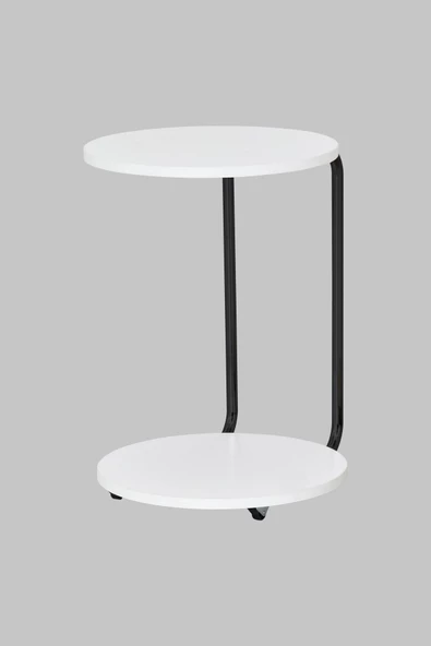 Vilinze Emr Tekerlekli Yuvarlak C Sehpa - 2