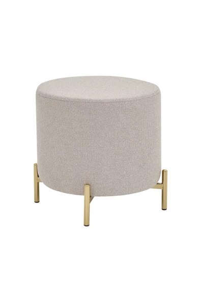 Vilinze Çok Amaçlı Metal Gold Ayak C Sehpa Teddy Puf Seti - 4