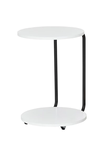 Vilinze Çok Amaçlı Metal C Sehpa Puf Seti - Resim 5