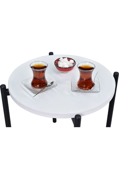 Vilinze Ay Metal Çok Amaçlı Zigon Tabure (2 Adet) - Resim 3