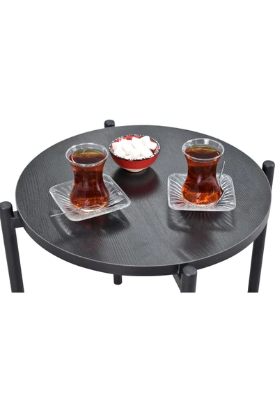 Vilinze Ay Metal Çok Amaçlı Zigon Tabure (2 Adet) - Resim 3