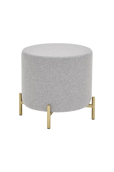 Vilinze Çok Amaçlı Metal Gold Ayak C Sehpa Teddy Puf Seti - 3