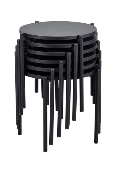 Vilinze Ay Metal Çok Amaçlı Zigon Tabure (6 Adet) ürün görseli 1