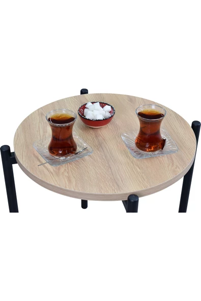 Vilinze Ay Metal Çok Amaçlı Zigon Tabure (4 Adet) - 3