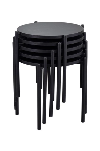 Vilinze Ay Metal Çok Amaçlı Zigon Tabure (5 Adet) ürün görseli 1