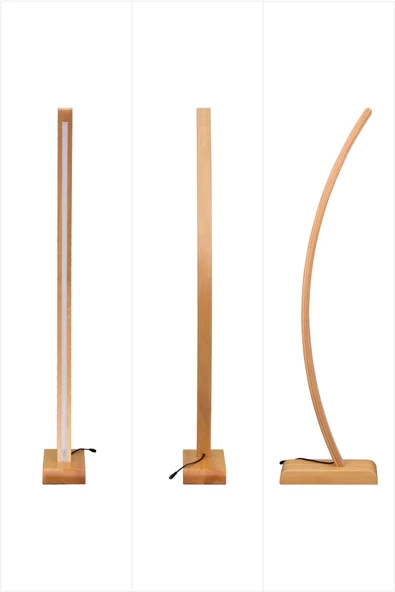 Vilinze Vilinze Jedi Ahşap Led Dekoratif Ayaklı Lambader - 5