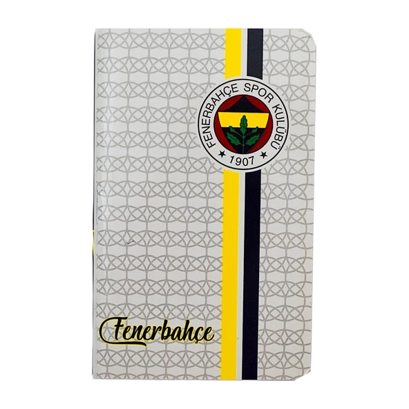 Fenerbahçe 8x13 32 Yaprak Karton Kapak Tel Dikiş Bloknot Çizgili (595956) - 2