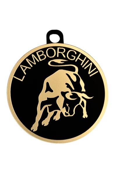 Lamborghini Amblemi Vantuzlu Pleksi Cam Süsü Arma Araba Oto Aksesuar Etiketçi Resimlik Model-2