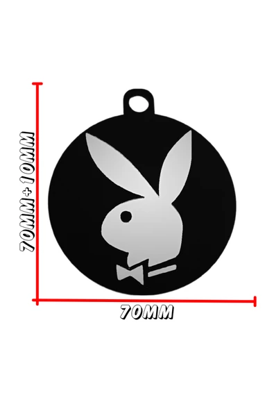 Playboy Yaramaz Tavşan Sureti Vantuzlu Pleksi Cam Süsü Arma Araba Oto Aksesuar Etiketçi Resimlik Model-3 - 2