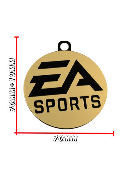 EA Sports Amblemi Vantuzlu Pleksi Cam Süsü Arma Araba Oto Aksesuar Etiketçi Resimlik Model-2 - 2