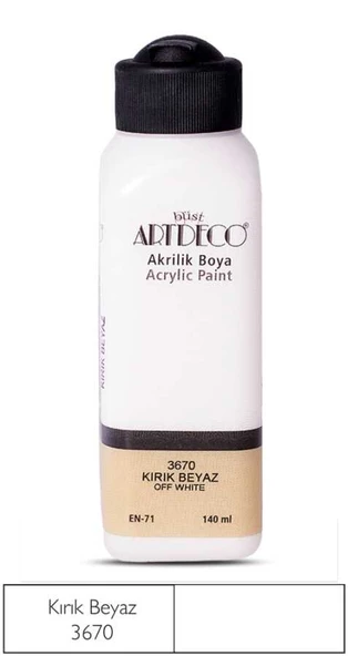 Artdeco Akrilik Boya 140 ML Kırık Beyaz 070R-3670