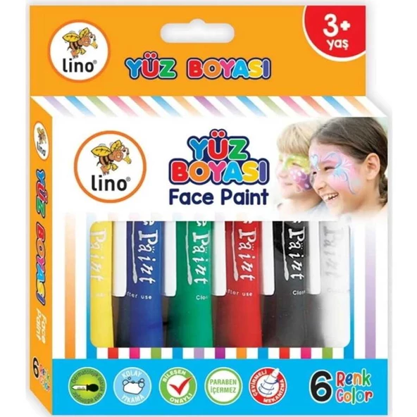 Lino Yüz Boyası 6 Lı ürün görseli