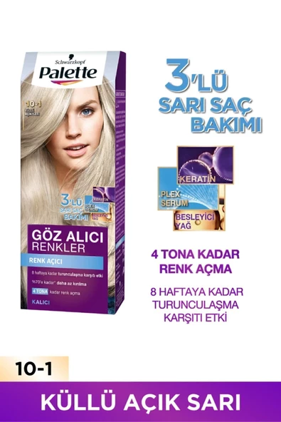 PALETTE Göz Alıcı Renkler 10-1 Küllü Açık Sarı