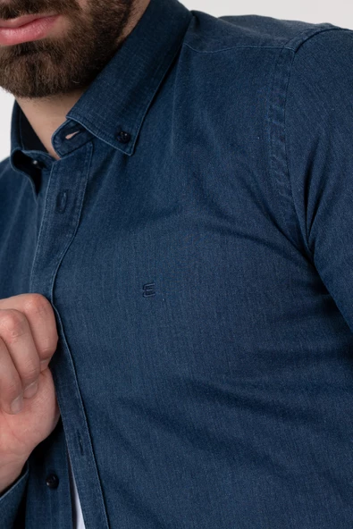 ECER ERKEK SLİMFİT GÖMLEK - Resim 4