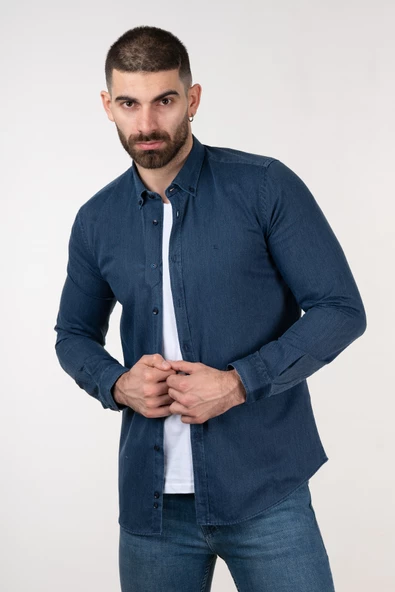 ECER ERKEK SLİMFİT GÖMLEK - Resim 2