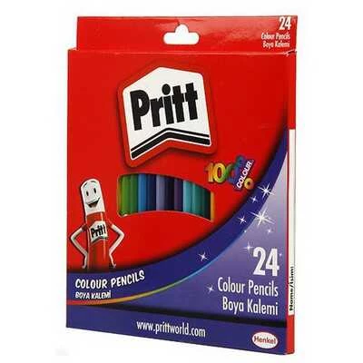 Pritt Kuru Boya Karton Kutu Tam Boy 24 Renk 1221351