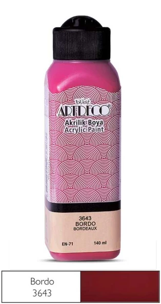 Artdeco Akrilik Boya 140 ML Bordo 070R-3643