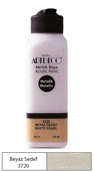 Artdeco Akrilik Boya 140 ML Metalik Beyaz 071R-3720