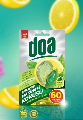 DOA BULAŞIK MAKİNESİ KOKUSU 60 YIKAMA 6ML LİMON - Resim 2