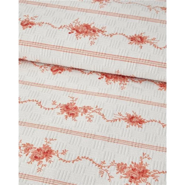 English Home Flower Çift Kişilik Line Pike 200x220 cm Turuncu - 2
