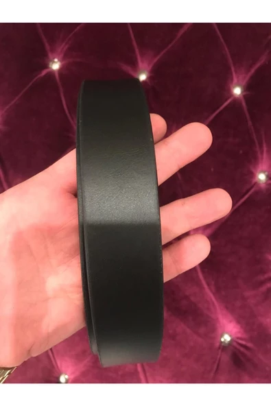 HERMES  Tokalı Unisex Çift Taraflı Kadın Erkek Bel Ve Kot Kemeri - 3