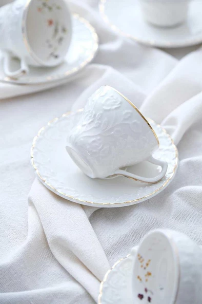 Acar SYT-05716 Elsa 6'lı Çay Fincan Takımı - 2