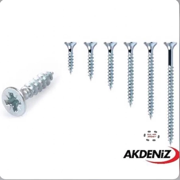 Sunta Vidası 6X80 100' Lü Akdeniz